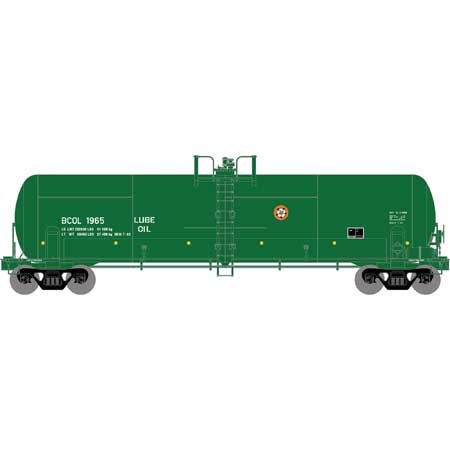 Athearn 15923 HO Scale RTC 20,900 Gallon Acid Tank Car British Columbia Railway BCOL 1965