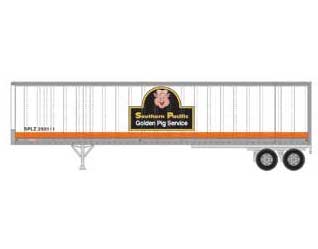 Athearn 16092 HO Scale 45' Fruehauf Z-Van Trailer Southern Pacific "Golden Pig" SPLZ 250111