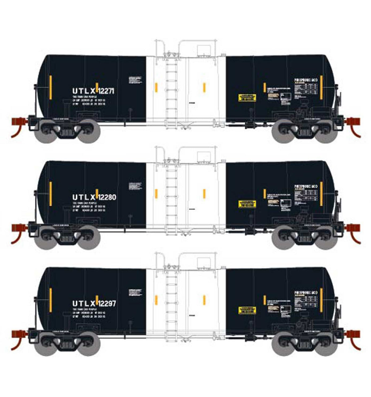 Athearn 16349 HO Scale 16k Clay Slurry Tank Car UTLX