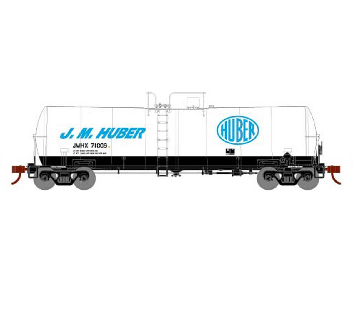 Athearn 16367 HO Scale 16k Clay Slurry Tank Car J.M. Huber JMHX 71009