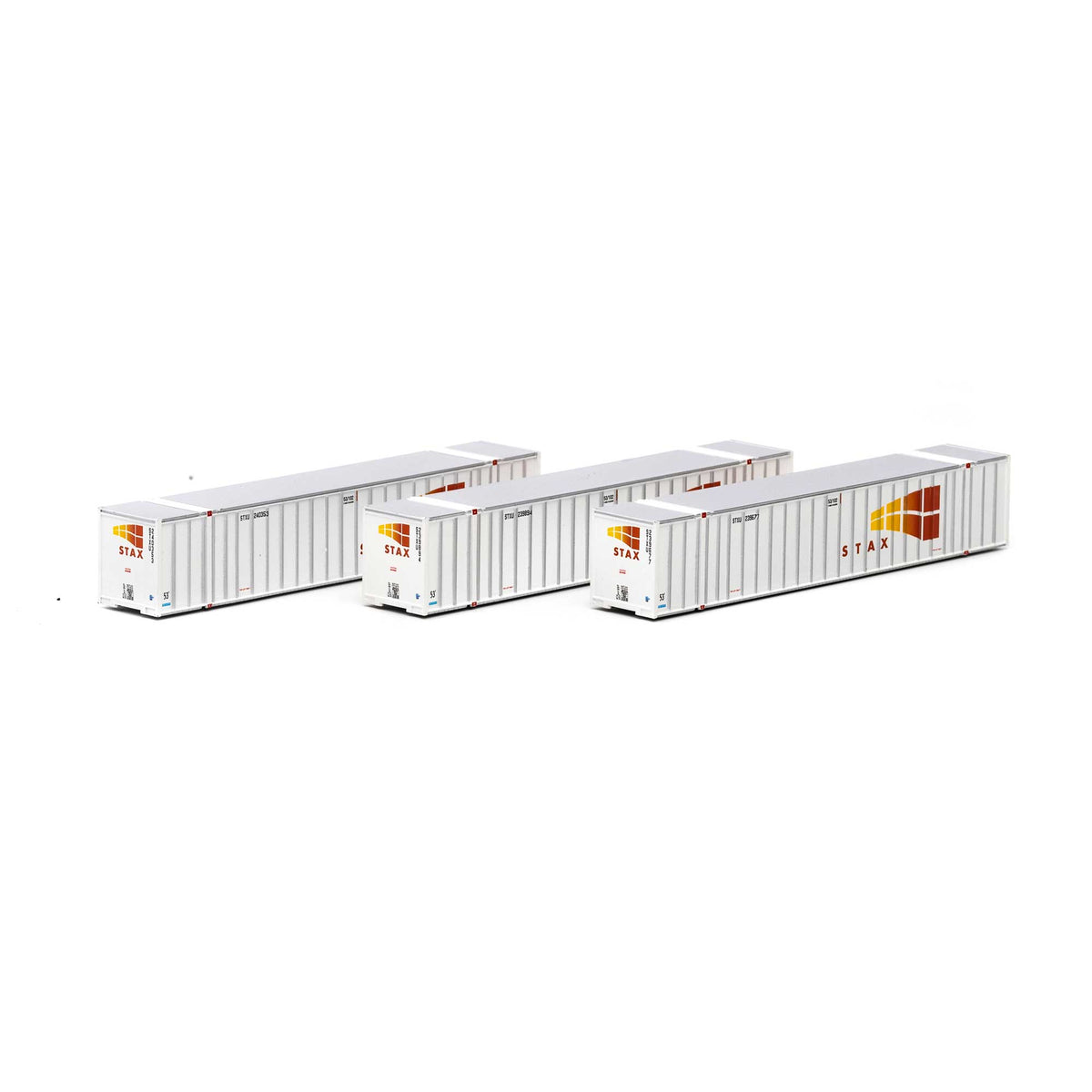 Athearn 17657 N Scale 53' Stoughton Intermodal Container STAX