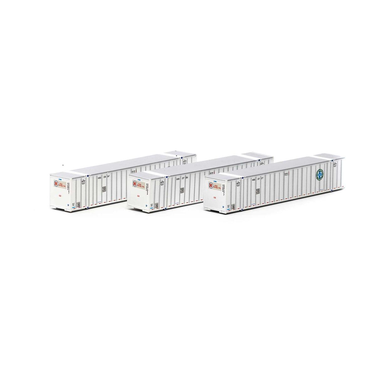 Athearn 17659 N Scale 53' Stoughton Intermodal Container HUB/BNSF