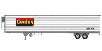 Athearn 17904 HO Scale 53' Utility Reefer Trailer Conley 2610