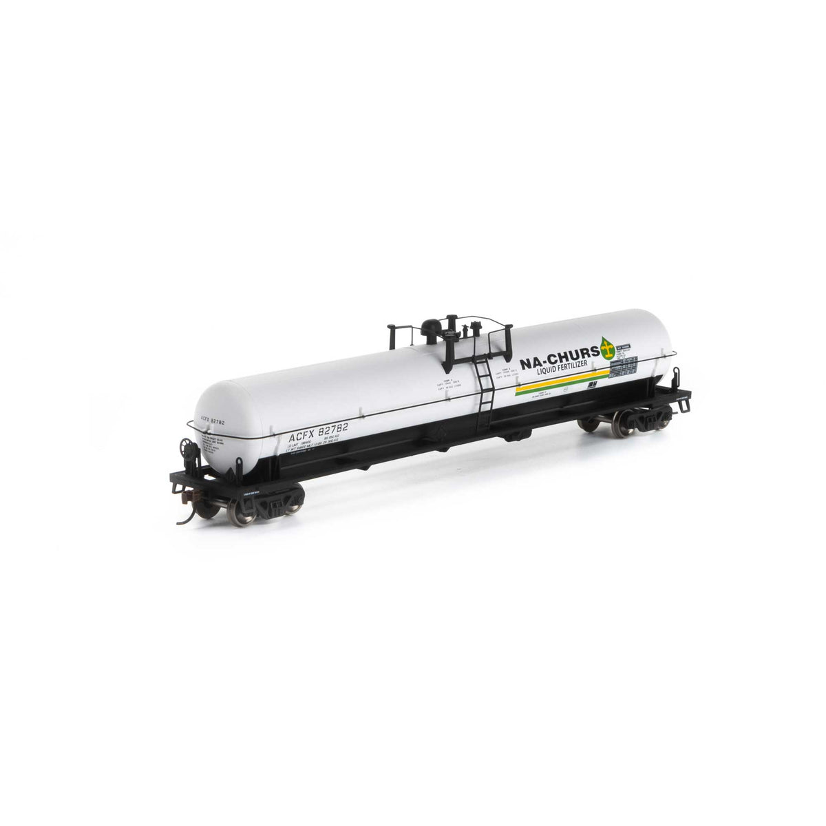 Athearn 18014 HO Scale 62' Tank Car Na-Churs Fertalizer ACFX 82782
