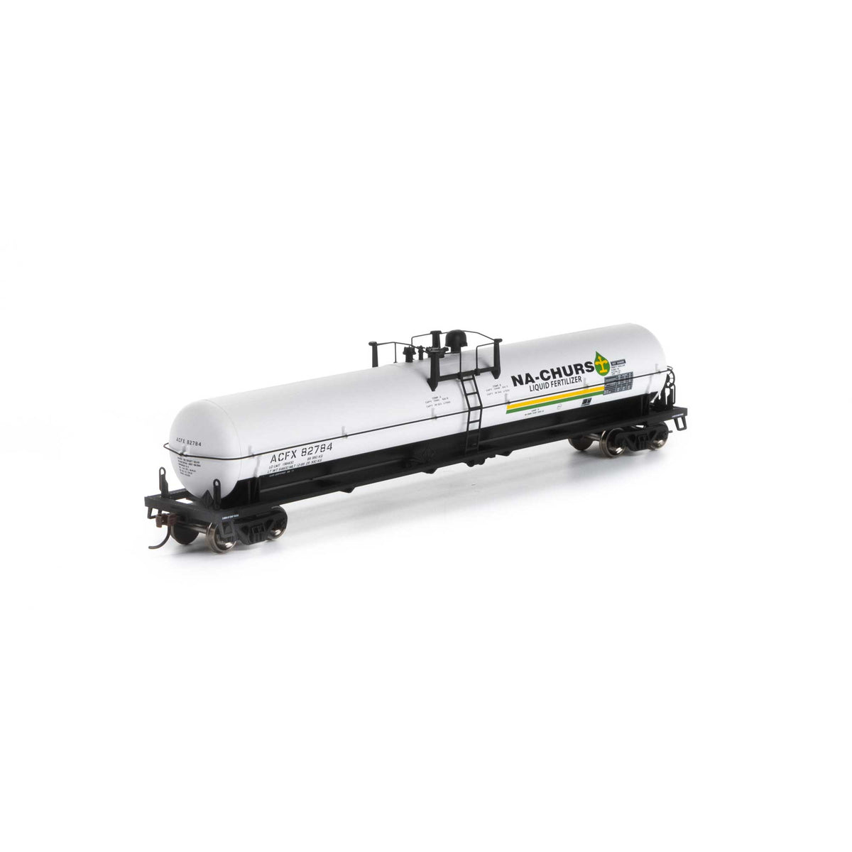 Athearn 18015 HO Scale 62' Tank Car Na-Churs Fertalizer ACFX 82784