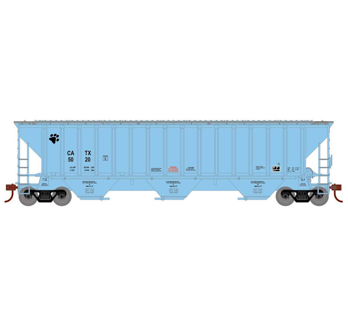 Athearn 18779 HO Scale PS 4740 Covered Hopper General American CATX 5020