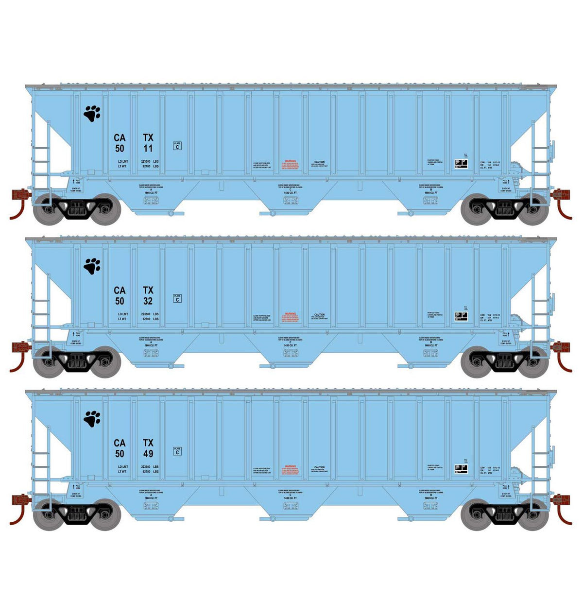 Athearn 18780 HO Scale PS 4740 Covered Hopper General American CATX