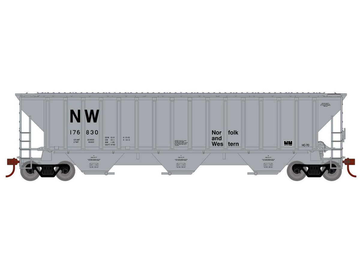 Athearn 18790 HO Scale PS 4740 Covered Hopper Norfolk Western NW 176830