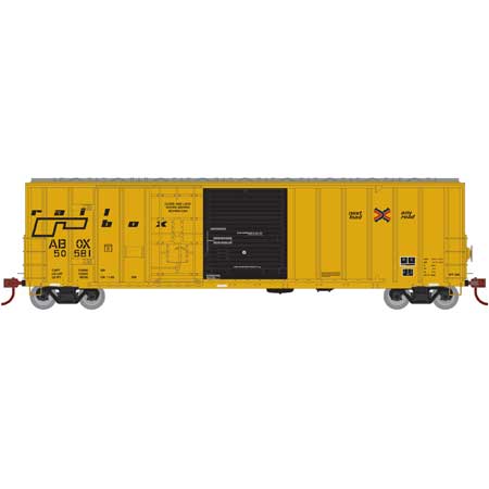 Athearn 20086 N Scale 50' FMC Exterior Post Combo Door Boxcar "Late" Railbox ABOX 50581