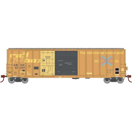 Athearn 20090 N Scale 50' FMC Exterior Post Combo Door Boxcar "Early" Railbox ABOX 52237