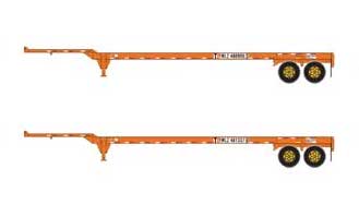 Athearn 24519 HO Scale 45' Container Chassis Yang Ming