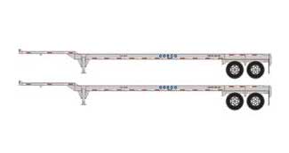 Athearn 26611 HO Scale 45' Container Chassis COSCO