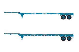 Athearn 26615 HO Scale 45' Container Chassis Trans Pacific