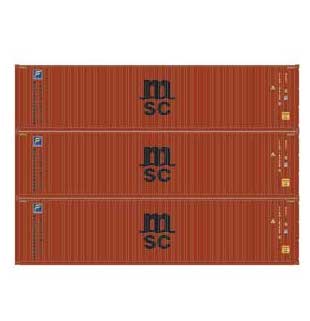 Athearn 27043 HO Scale 40' High Cube Container MSC/Florens