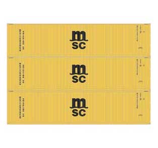 Athearn 27046 HO Scale 40' High Cube Container MSC