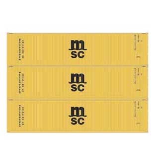 Athearn 27047 HO Scale 40' High Cube Container MSC