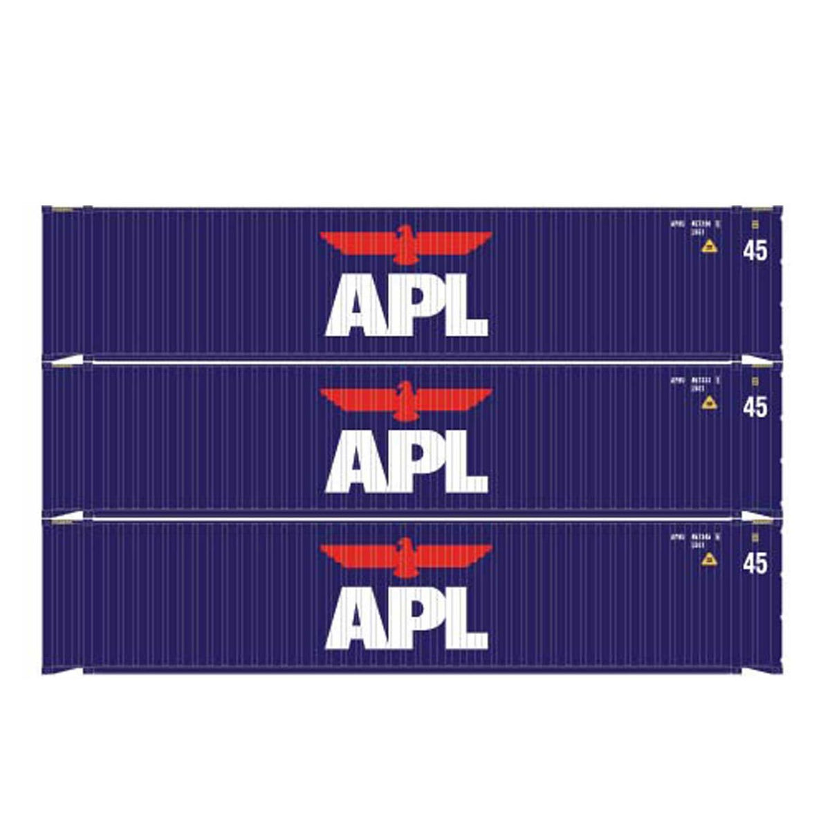 Athearn 28044 HO Scale 45' Container APL APHU #1