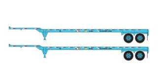 Athearn 28837 HO Scale 45' Container Chassis Maersk