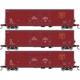 Athearn 67735 HO Scale RTR 50' Evans Double Door Boxcar Wisconsin Central WC