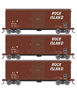 Athearn 67741 HO Scale RTR 40' Modernized Boxcar Rock Island RI