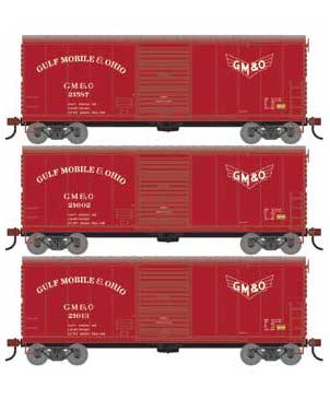 Athearn 67756 HO Scale RTR 40' Modernized Boxcar Gulf Mobile Ohio GM&O