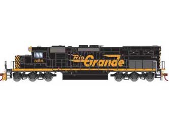 Athearn 72174 HO Scale RTR EMD SD40T-2 Ex-D&RGW Wheeling & Lake Erie WE 5391 DCC Sound