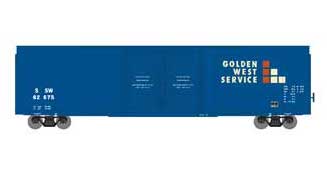 Athearn 90519 HO Scale 60' Hi-Cube Boxcar Double Door Boxcar Golden West SSW 62675