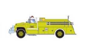 Athearn 92035 HO Scale Detroit Ford F-850 Fire Truck