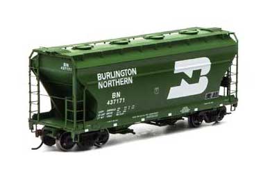 Athearn 93987 HO Scale ACF 2970 Covered Hopper Burlington Northern BN 437171