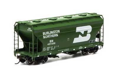 Athearn 93988 HO Scale ACF 2970 Covered Hopper Burlington Northern BN 437359