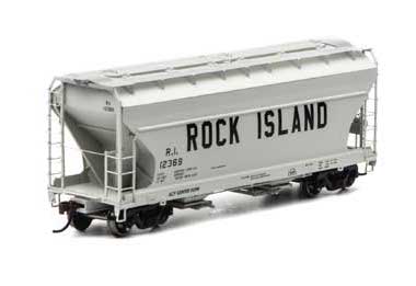 Athearn 93994 HO Scale ACF 2970 Covered Hopper Rock Island RI 12369