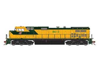 Athearn Genesis 2.0 G31618 HO Scale Dash 9-44CW Chicago NorthWestern CNW 8613 DCC Sound