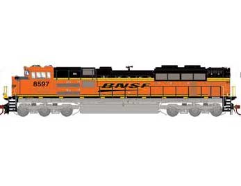 Athearn Genesis 2.0 G75812 HO Scale SD70ACe BNSF 8597 DCC Sound