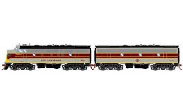 Athearn Genesis G19558 HO Scale F7A/B Erie Lackawanna EL 6321/7133 DCC Sound