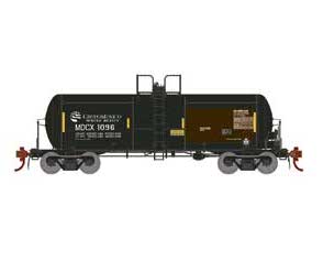 Athearn Genesis G25633 HO Scale 13,600 Gallon Acid Tank Car Black Grupo Mexico MDCX 1096