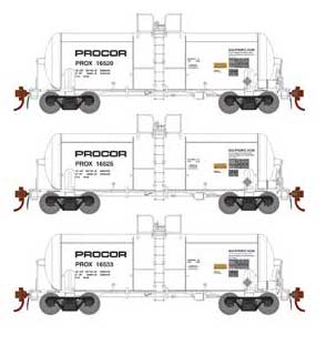 Athearn Genesis G25645 HO Scale 13,600 Gallon Acid Tank Car Procor PROX
