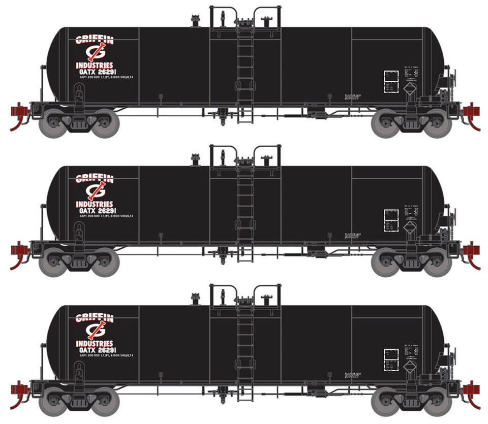 Athearn Genesis G40195 HO Scale GATC 20,000 Gal Tank Car GI GATX