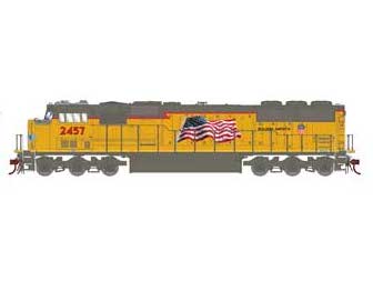 Athearn Genesis G8523 HO Scale EMD SD60 Diesel Union Pacific (Flag) UP 2457 DCC Sound