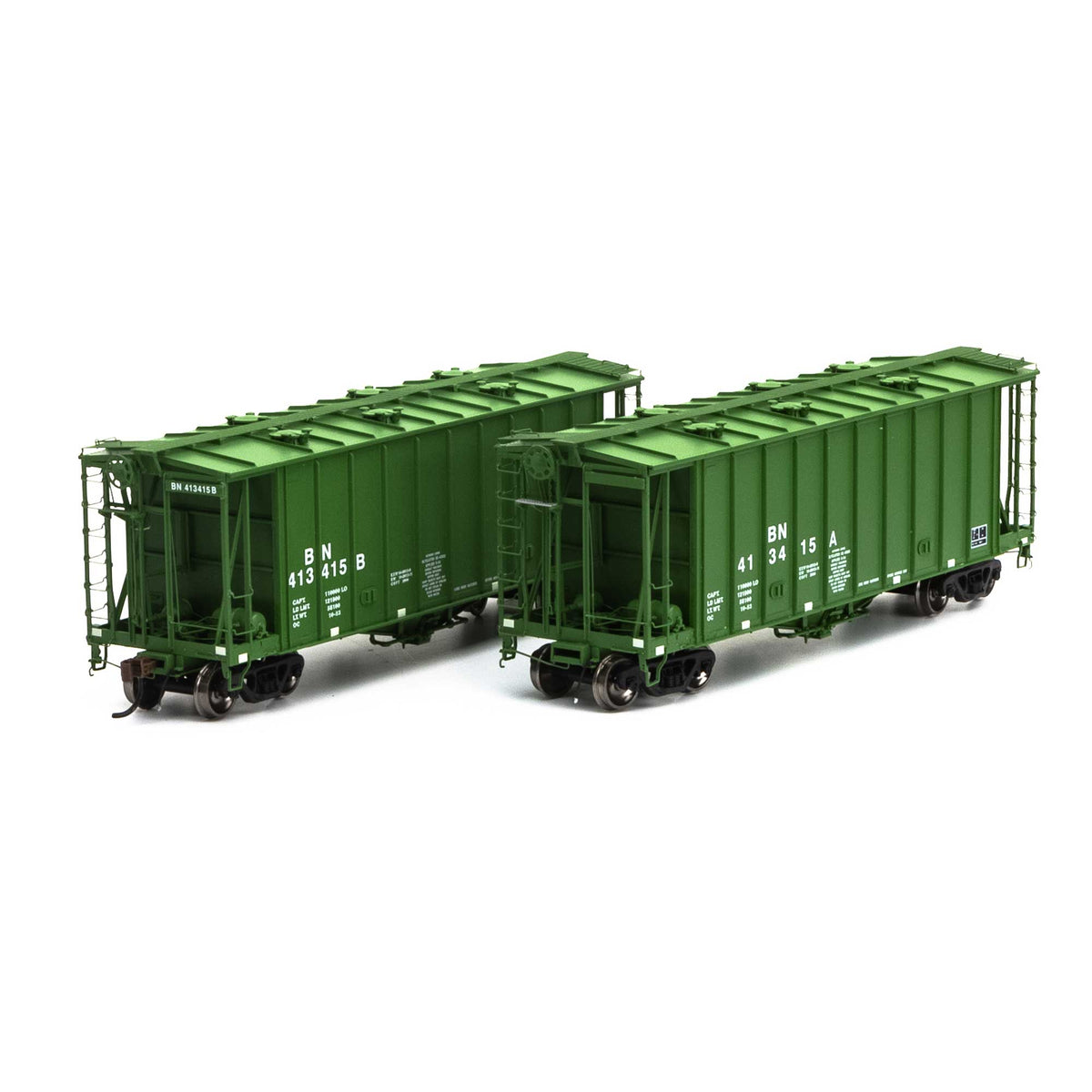 Athearn Genesis G87677 HO Scale GATC 2600 Airslide Hopper Burlington Northern BN Drawbar