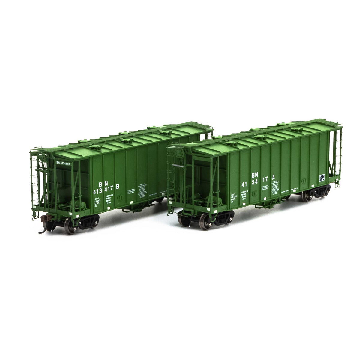 Athearn Genesis G87678 HO Scale GATC 2600 Airslide Hopper Burlington Northern BN Drawbar