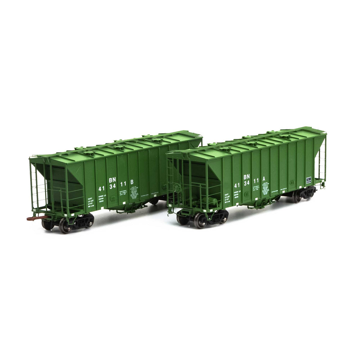 Athearn Genesis G87679 HO Scale GATC 2600 Airslide Hopper Burlington Northern BN Drawbar