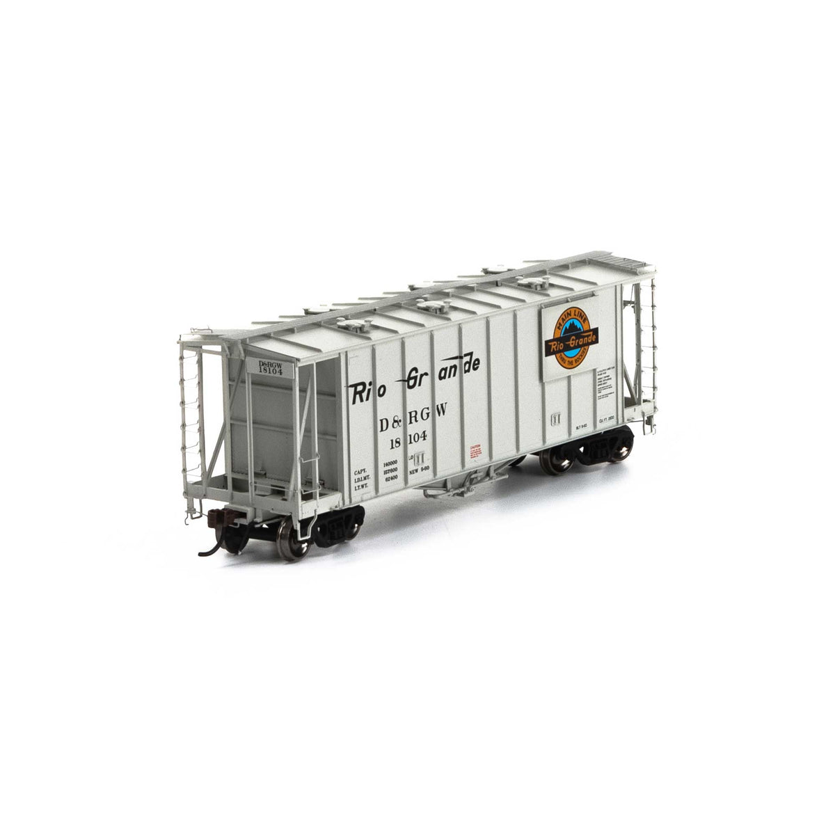 Athearn Genesis G87691 HO Scale GATC 2600 Airslide Hopper Rio Grande D&RGW 18104