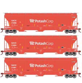 Athearn Genesis G89951 HO Scale Trinity 3 Bay Covered Hopper GACX