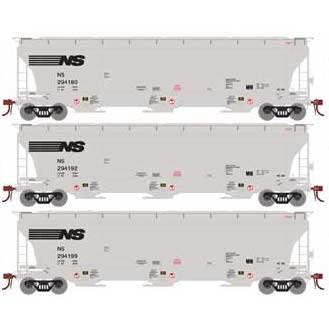 Athearn Genesis G89963 HO Scale Trinity 3 Bay Covered Hopper Norfolk Southern NS