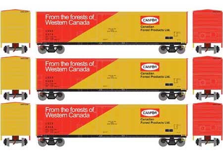 Athearn HO 76127 50' Youngstown Plug Door Boxcar Canfor USEX