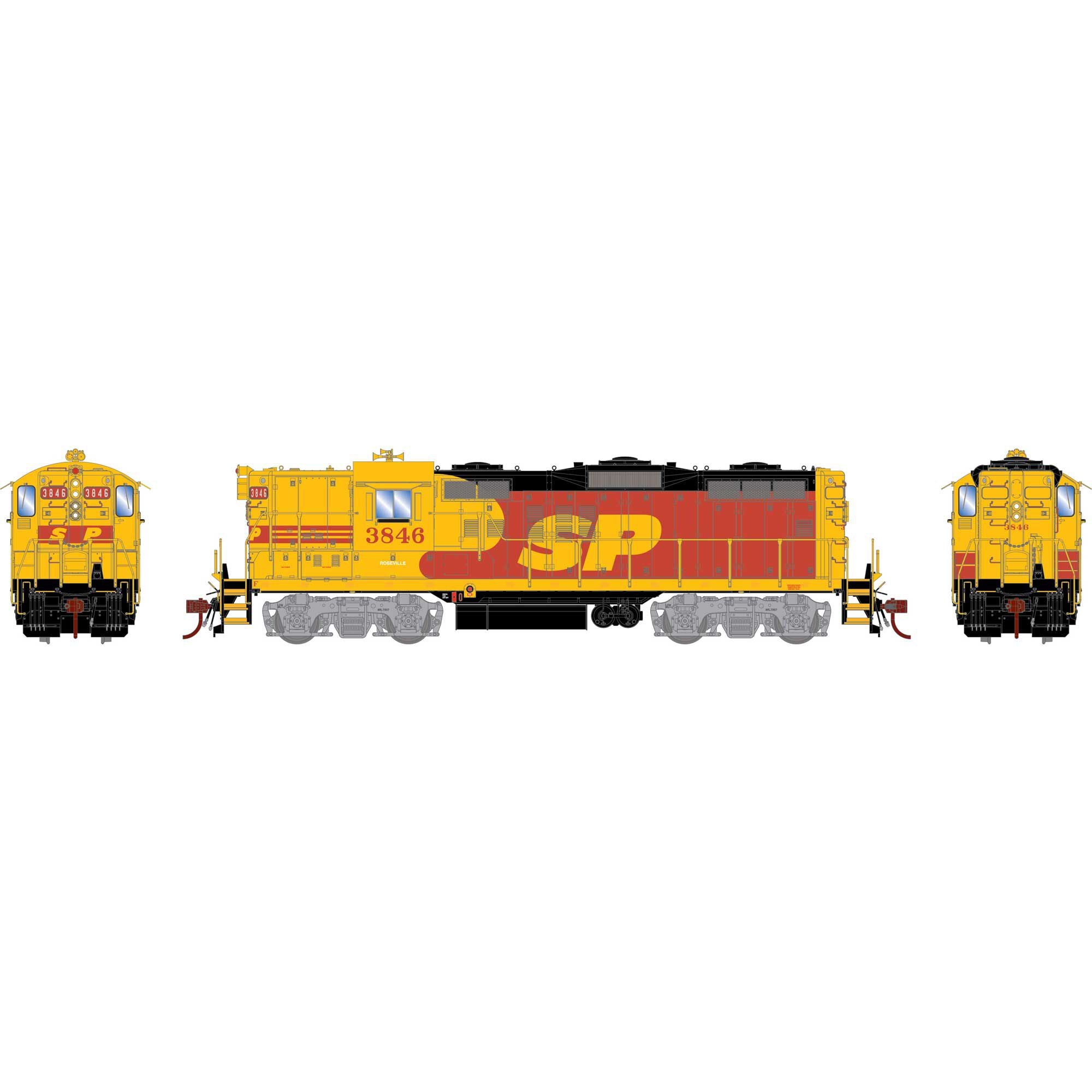 HO GP9E Locomotive SP/Kodachrome #3846 (ATHG82261)