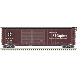 Atlas 20006590 HO Scale 50' Postwar Boxcar Santa Fe El Capitan ATSF 8666