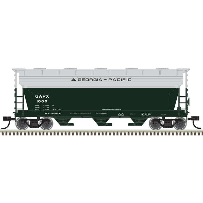 Atlas Trainman 20006502 HO Scale ACF 3560 Covered Hopper Georgia Pacific GAPX 1000