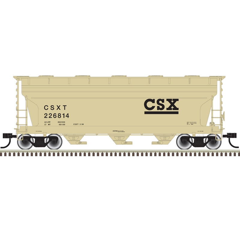 Atlas Trainman 20006506 HO Scale ACF 3560 Covered Hopper CSX 226814