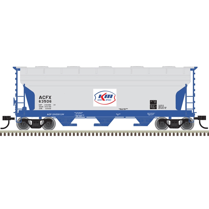 Atlas Trainman 20006511 HO Scale ACF 3560 Covered Hopper Kerr-McGee ACFX 63571
